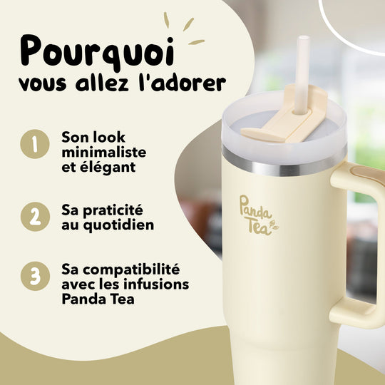 Mug XXL avec Paille - 900 mL