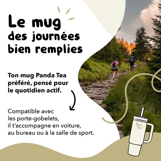 Mug XXL avec Paille - 900 mL