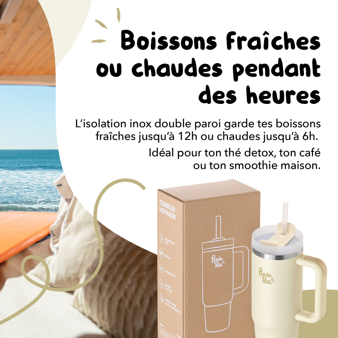 Mug XXL avec Paille - 900 mL