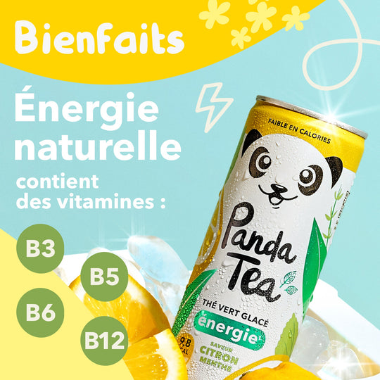Thé Glacé Énergie - Saveur Citron-Menthe