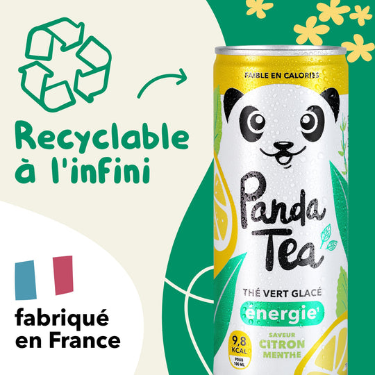 Thé Glacé Énergie - Saveur Citron-Menthe