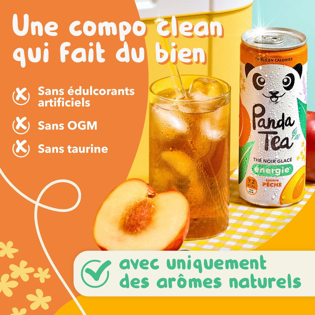 Thé Glacé Énergie - Saveur Pêche