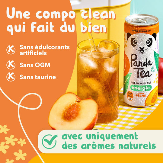 Thé Glacé Énergie - Saveur Pêche