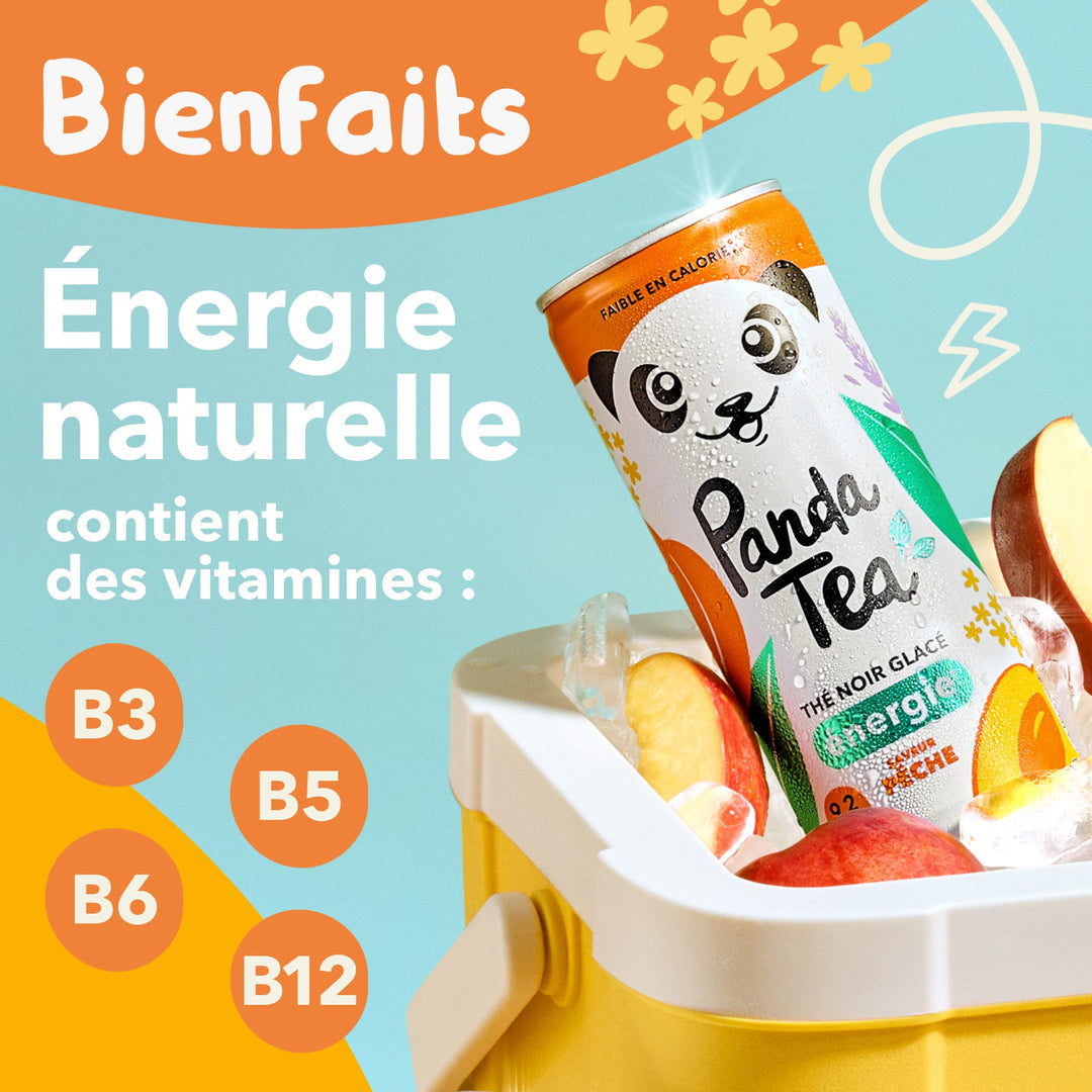 Thé Glacé Énergie - Saveur Pêche