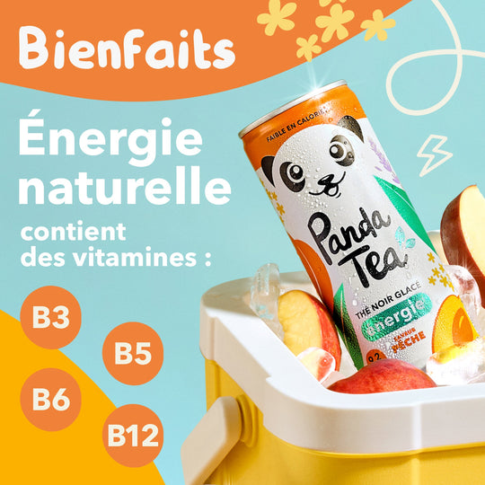 Thé Glacé Énergie - Saveur Pêche