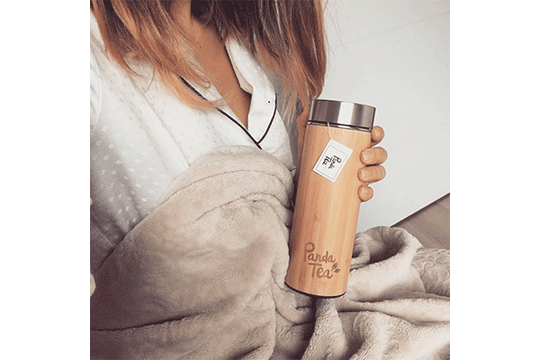 Thermos en Bambou avec Infuseur - 360 mL